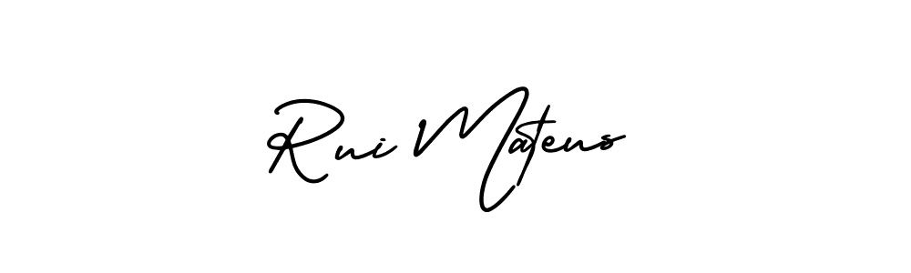 How to make Rui Mateus signature? AmerikaSignatureDemo-Regular is a professional autograph style. Create handwritten signature for Rui Mateus name. Rui Mateus signature style 3 images and pictures png