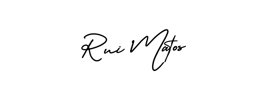 This is the best signature style for the Rui Matos name. Also you like these signature font (AmerikaSignatureDemo-Regular). Mix name signature. Rui Matos signature style 3 images and pictures png