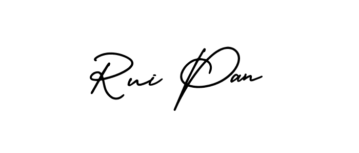 Design your own signature with our free online signature maker. With this signature software, you can create a handwritten (AmerikaSignatureDemo-Regular) signature for name Rui Pan. Rui Pan signature style 3 images and pictures png