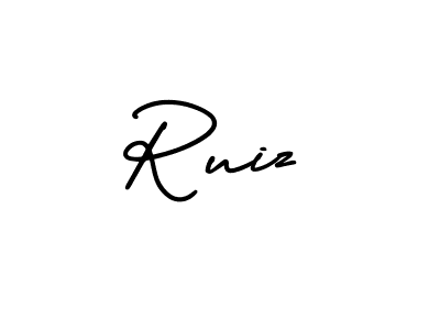 Make a beautiful signature design for name Ruiz. With this signature (AmerikaSignatureDemo-Regular) style, you can create a handwritten signature for free. Ruiz signature style 3 images and pictures png