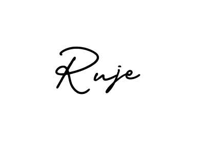 Also You can easily find your signature by using the search form. We will create Ruje name handwritten signature images for you free of cost using AmerikaSignatureDemo-Regular sign style. Ruje signature style 3 images and pictures png