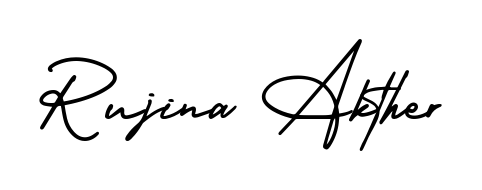Also You can easily find your signature by using the search form. We will create Rujina Akther name handwritten signature images for you free of cost using AmerikaSignatureDemo-Regular sign style. Rujina Akther signature style 3 images and pictures png