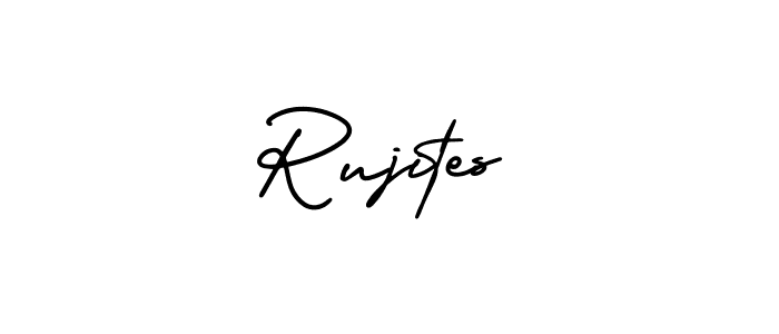 Similarly AmerikaSignatureDemo-Regular is the best handwritten signature design. Signature creator online .You can use it as an online autograph creator for name Rujites. Rujites signature style 3 images and pictures png