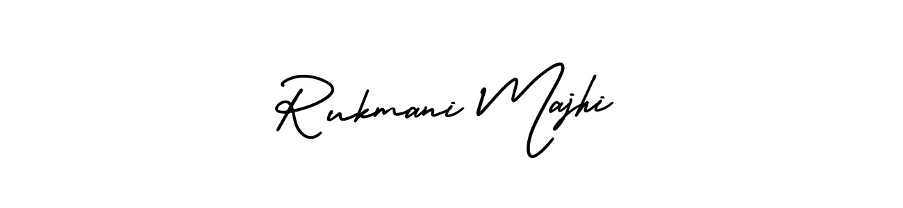 Design your own signature with our free online signature maker. With this signature software, you can create a handwritten (AmerikaSignatureDemo-Regular) signature for name Rukmani Majhi. Rukmani Majhi signature style 3 images and pictures png