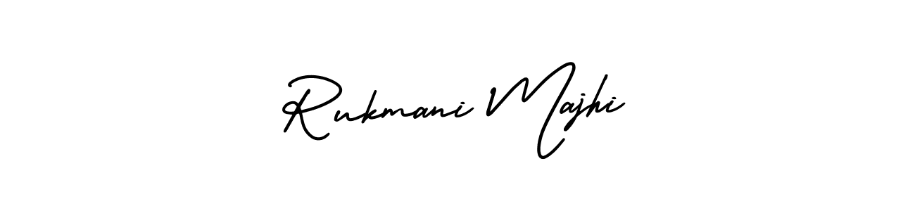 Design your own signature with our free online signature maker. With this signature software, you can create a handwritten (AmerikaSignatureDemo-Regular) signature for name Rukmani Majhi. Rukmani Majhi signature style 3 images and pictures png