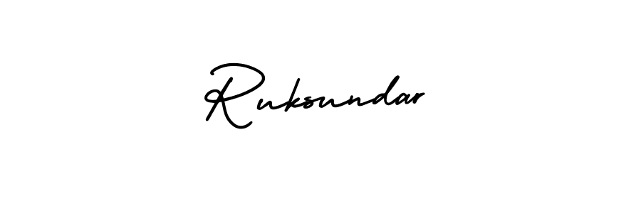 Use a signature maker to create a handwritten signature online. With this signature software, you can design (AmerikaSignatureDemo-Regular) your own signature for name Ruksundar. Ruksundar signature style 3 images and pictures png