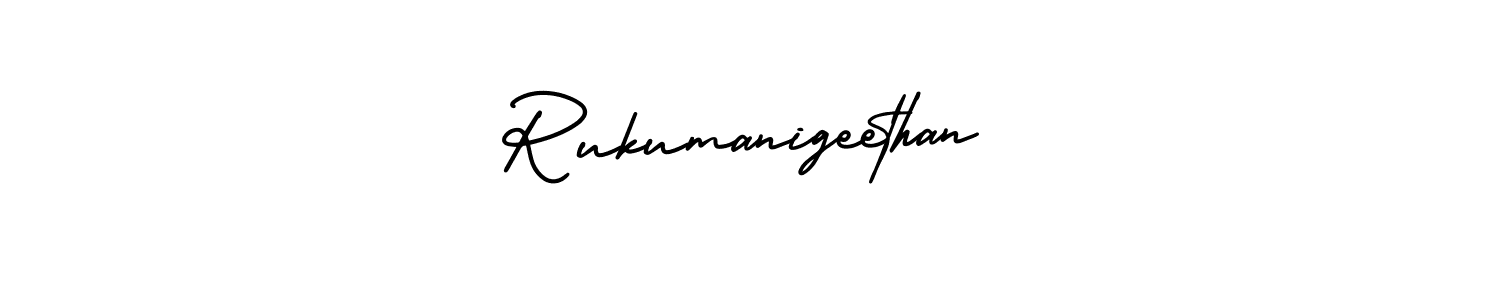 Make a beautiful signature design for name Rukumanigeethan. Use this online signature maker to create a handwritten signature for free. Rukumanigeethan signature style 3 images and pictures png