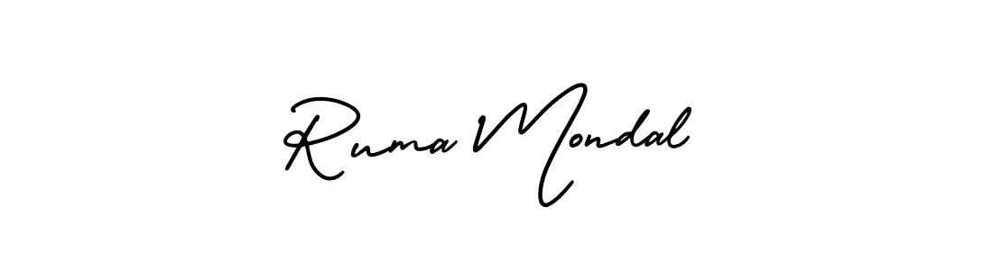 Make a beautiful signature design for name Ruma Mondal. Use this online signature maker to create a handwritten signature for free. Ruma Mondal signature style 3 images and pictures png
