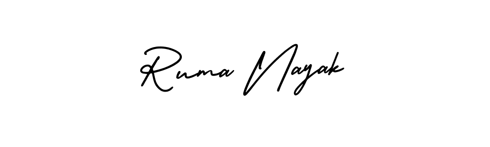 AmerikaSignatureDemo-Regular is a professional signature style that is perfect for those who want to add a touch of class to their signature. It is also a great choice for those who want to make their signature more unique. Get Ruma Nayak name to fancy signature for free. Ruma Nayak signature style 3 images and pictures png