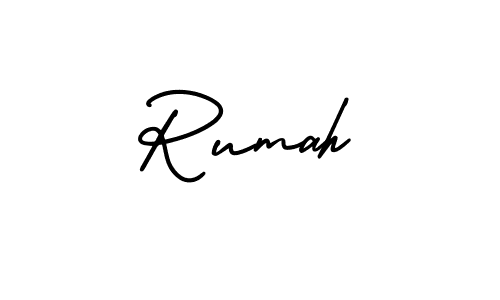 It looks lik you need a new signature style for name Rumah. Design unique handwritten (AmerikaSignatureDemo-Regular) signature with our free signature maker in just a few clicks. Rumah signature style 3 images and pictures png