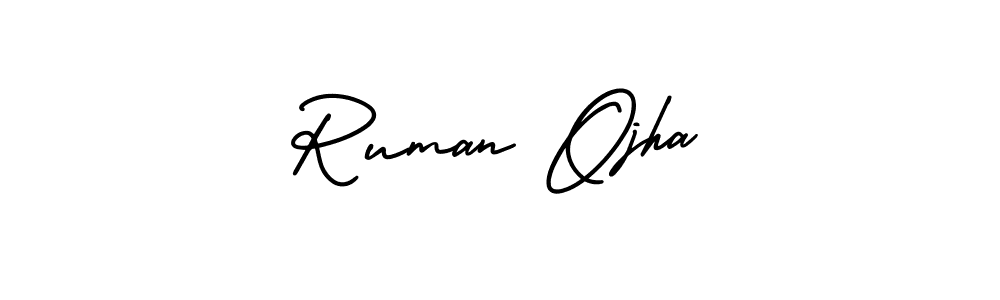 Once you've used our free online signature maker to create your best signature AmerikaSignatureDemo-Regular style, it's time to enjoy all of the benefits that Ruman Ojha name signing documents. Ruman Ojha signature style 3 images and pictures png