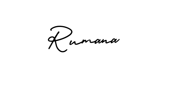 How to Draw Rumana signature style? AmerikaSignatureDemo-Regular is a latest design signature styles for name Rumana. Rumana signature style 3 images and pictures png