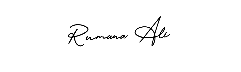 Also we have Rumana Ali name is the best signature style. Create professional handwritten signature collection using AmerikaSignatureDemo-Regular autograph style. Rumana Ali signature style 3 images and pictures png