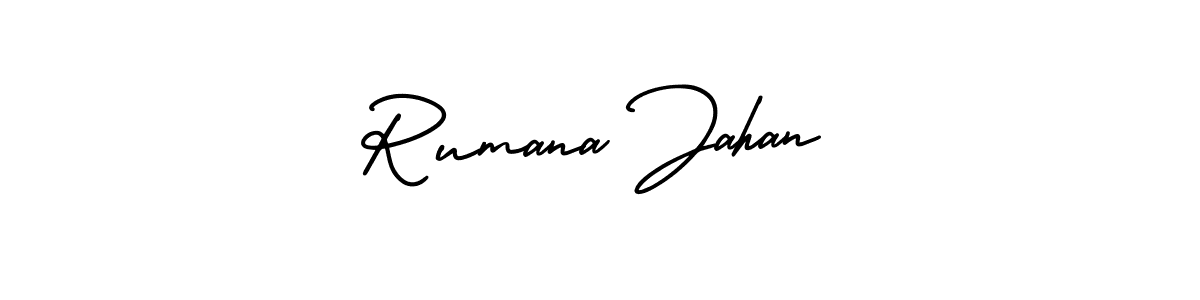 Similarly AmerikaSignatureDemo-Regular is the best handwritten signature design. Signature creator online .You can use it as an online autograph creator for name Rumana Jahan. Rumana Jahan signature style 3 images and pictures png