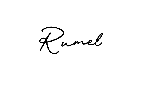 This is the best signature style for the Rumel name. Also you like these signature font (AmerikaSignatureDemo-Regular). Mix name signature. Rumel signature style 3 images and pictures png