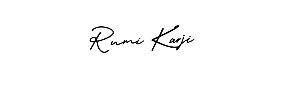 Check out images of Autograph of Rumi Karji name. Actor Rumi Karji Signature Style. AmerikaSignatureDemo-Regular is a professional sign style online. Rumi Karji signature style 3 images and pictures png
