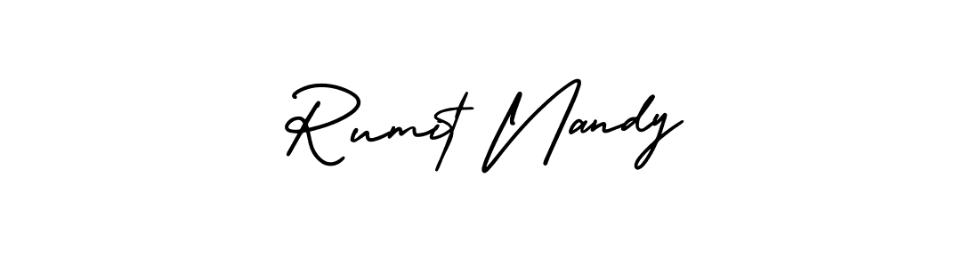 How to Draw Rumit Nandy signature style? AmerikaSignatureDemo-Regular is a latest design signature styles for name Rumit Nandy. Rumit Nandy signature style 3 images and pictures png