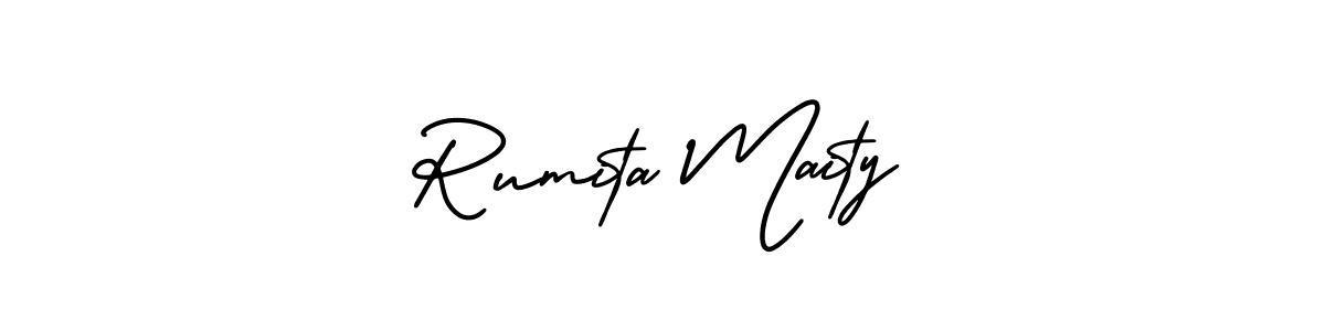 Also You can easily find your signature by using the search form. We will create Rumita Maity name handwritten signature images for you free of cost using AmerikaSignatureDemo-Regular sign style. Rumita Maity signature style 3 images and pictures png