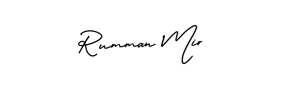 Also You can easily find your signature by using the search form. We will create Rumman Mir name handwritten signature images for you free of cost using AmerikaSignatureDemo-Regular sign style. Rumman Mir signature style 3 images and pictures png