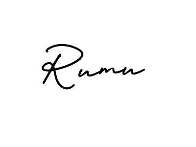 Create a beautiful signature design for name Rumu. With this signature (AmerikaSignatureDemo-Regular) fonts, you can make a handwritten signature for free. Rumu signature style 3 images and pictures png