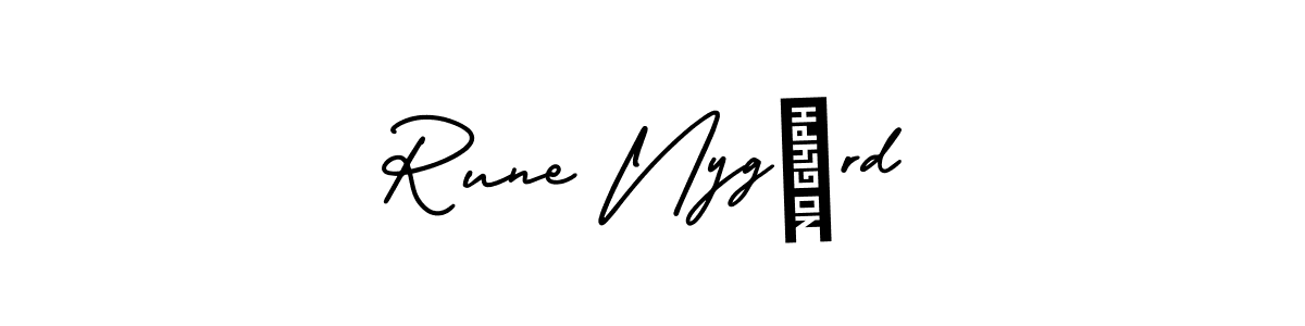 Make a short Rune Nygård signature style. Manage your documents anywhere anytime using AmerikaSignatureDemo-Regular. Create and add eSignatures, submit forms, share and send files easily. Rune Nygård signature style 3 images and pictures png