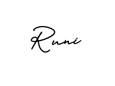 Also we have Runi name is the best signature style. Create professional handwritten signature collection using AmerikaSignatureDemo-Regular autograph style. Runi signature style 3 images and pictures png