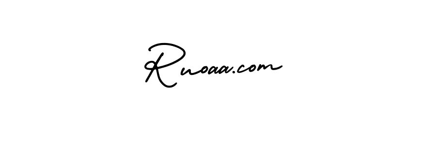 Make a beautiful signature design for name Ruoaa.com. With this signature (AmerikaSignatureDemo-Regular) style, you can create a handwritten signature for free. Ruoaa.com signature style 3 images and pictures png