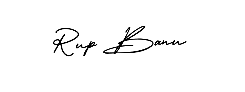 AmerikaSignatureDemo-Regular is a professional signature style that is perfect for those who want to add a touch of class to their signature. It is also a great choice for those who want to make their signature more unique. Get Rup Banu name to fancy signature for free. Rup Banu signature style 3 images and pictures png