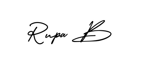 AmerikaSignatureDemo-Regular is a professional signature style that is perfect for those who want to add a touch of class to their signature. It is also a great choice for those who want to make their signature more unique. Get Rupa B name to fancy signature for free. Rupa B signature style 3 images and pictures png