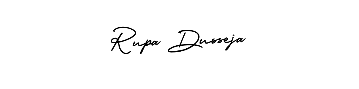 Make a short Rupa Dusseja signature style. Manage your documents anywhere anytime using AmerikaSignatureDemo-Regular. Create and add eSignatures, submit forms, share and send files easily. Rupa Dusseja signature style 3 images and pictures png