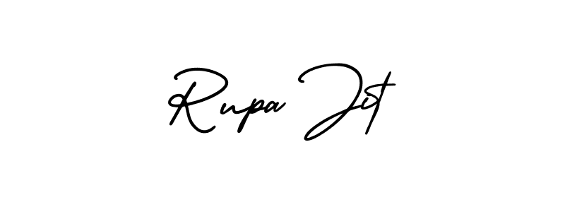 You should practise on your own different ways (AmerikaSignatureDemo-Regular) to write your name (Rupa Jit) in signature. don't let someone else do it for you. Rupa Jit signature style 3 images and pictures png
