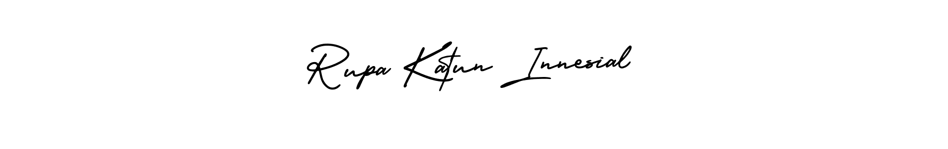 Use a signature maker to create a handwritten signature online. With this signature software, you can design (AmerikaSignatureDemo-Regular) your own signature for name Rupa Katun Innesial. Rupa Katun Innesial signature style 3 images and pictures png