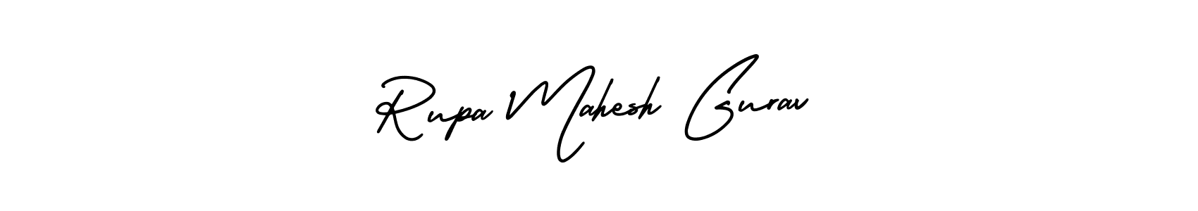 Rupa Mahesh Gurav stylish signature style. Best Handwritten Sign (AmerikaSignatureDemo-Regular) for my name. Handwritten Signature Collection Ideas for my name Rupa Mahesh Gurav. Rupa Mahesh Gurav signature style 3 images and pictures png