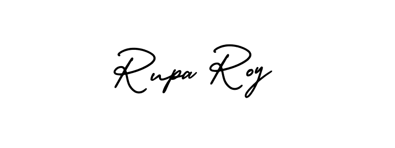 This is the best signature style for the Rupa Roy name. Also you like these signature font (AmerikaSignatureDemo-Regular). Mix name signature. Rupa Roy signature style 3 images and pictures png