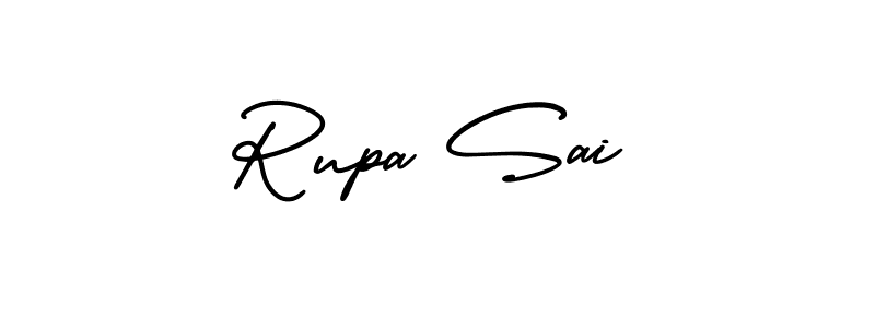 AmerikaSignatureDemo-Regular is a professional signature style that is perfect for those who want to add a touch of class to their signature. It is also a great choice for those who want to make their signature more unique. Get Rupa Sai name to fancy signature for free. Rupa Sai signature style 3 images and pictures png