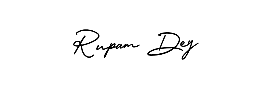 Rupam Dey stylish signature style. Best Handwritten Sign (AmerikaSignatureDemo-Regular) for my name. Handwritten Signature Collection Ideas for my name Rupam Dey. Rupam Dey signature style 3 images and pictures png