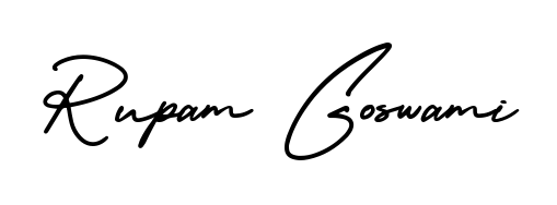 Transform the name Rupam Goswami into a signature masterpiece using AmerikaSignatureDemo-Regular font. Ideal for photographers, artists, and creators looking for watermarks. Rupam Goswami signature style 3 images and pictures png