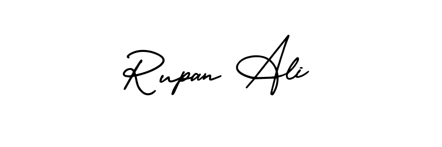 Design your own signature with our free online signature maker. With this signature software, you can create a handwritten (AmerikaSignatureDemo-Regular) signature for name Rupan Ali. Rupan Ali signature style 3 images and pictures png