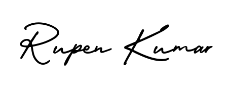 The AmerikaSignatureDemo-Regular font transforms the name Rupen Kumar into an executive sign with sharp precision and distinguished character. Rupen Kumar signature style 3 images and pictures png