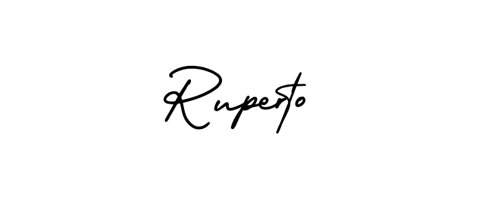 Create a beautiful signature design for name Ruperto. With this signature (AmerikaSignatureDemo-Regular) fonts, you can make a handwritten signature for free. Ruperto signature style 3 images and pictures png