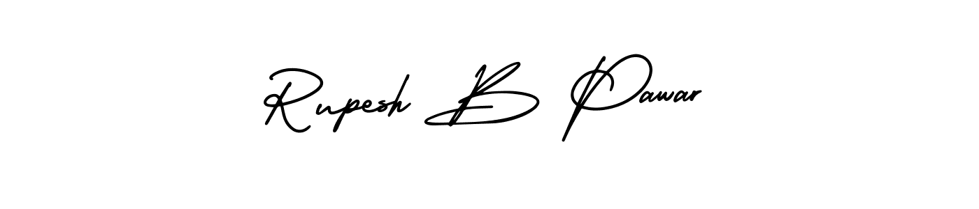 if you are searching for the best signature style for your name Rupesh B Pawar. so please give up your signature search. here we have designed multiple signature styles  using AmerikaSignatureDemo-Regular. Rupesh B Pawar signature style 3 images and pictures png
