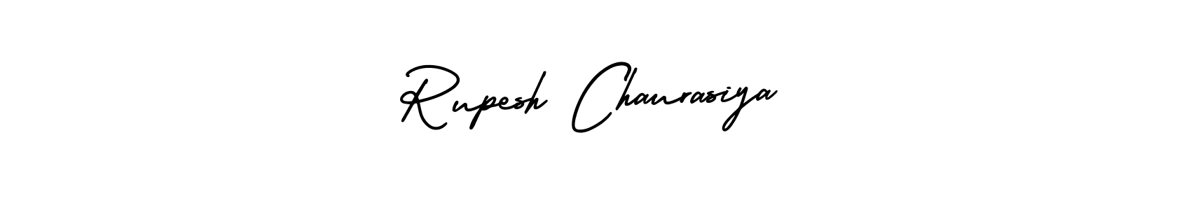 How to make Rupesh Chaurasiya name signature. Use AmerikaSignatureDemo-Regular style for creating short signs online. This is the latest handwritten sign. Rupesh Chaurasiya signature style 3 images and pictures png