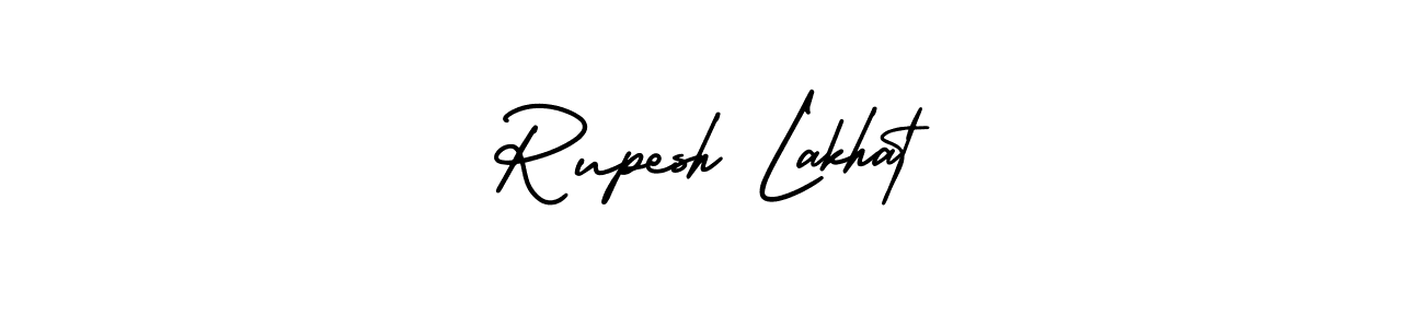 Design your own signature with our free online signature maker. With this signature software, you can create a handwritten (AmerikaSignatureDemo-Regular) signature for name Rupesh Lakhat. Rupesh Lakhat signature style 3 images and pictures png