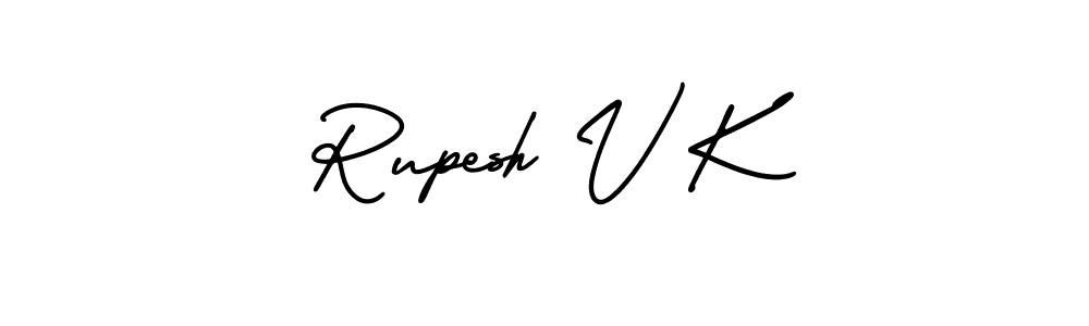 Best and Professional Signature Style for Rupesh V K. AmerikaSignatureDemo-Regular Best Signature Style Collection. Rupesh V K signature style 3 images and pictures png