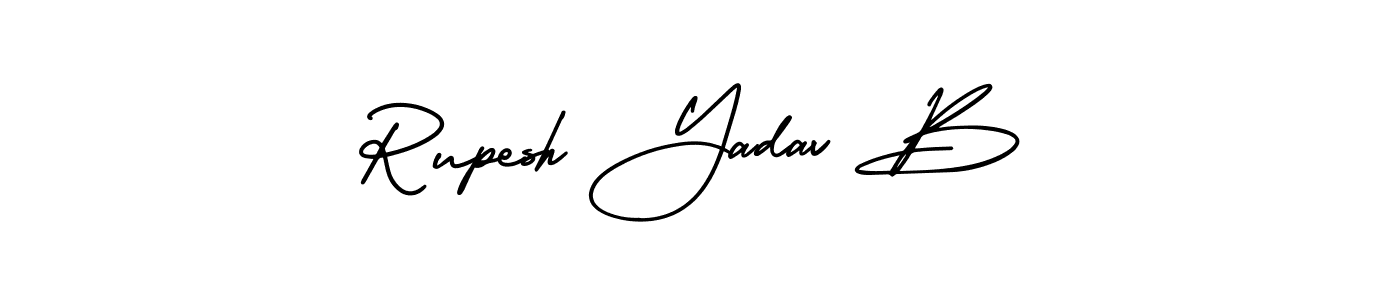 Also You can easily find your signature by using the search form. We will create Rupesh Yadav B name handwritten signature images for you free of cost using AmerikaSignatureDemo-Regular sign style. Rupesh Yadav B signature style 3 images and pictures png