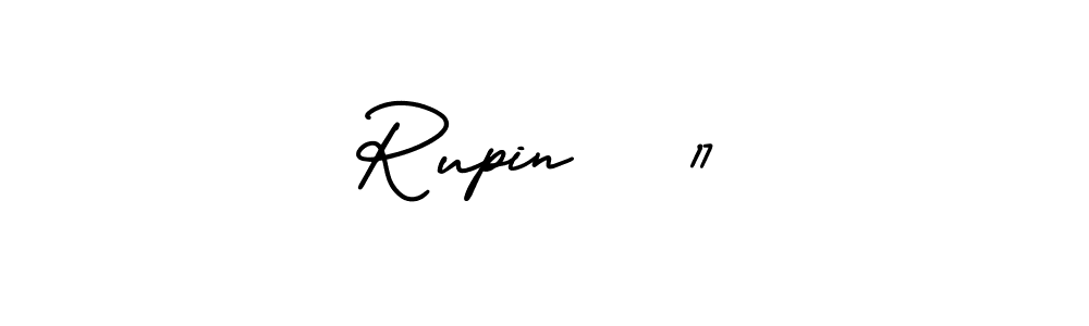 Best and Professional Signature Style for Rupin   17. AmerikaSignatureDemo-Regular Best Signature Style Collection. Rupin   17 signature style 3 images and pictures png