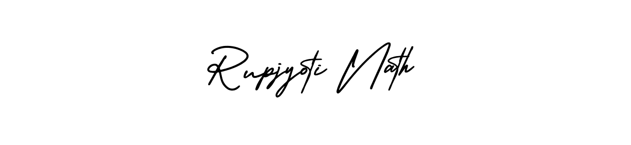 Design your own signature with our free online signature maker. With this signature software, you can create a handwritten (AmerikaSignatureDemo-Regular) signature for name Rupjyoti Nath. Rupjyoti Nath signature style 3 images and pictures png