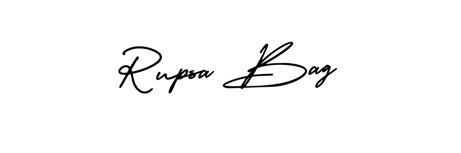 Make a short Rupsa Bag signature style. Manage your documents anywhere anytime using AmerikaSignatureDemo-Regular. Create and add eSignatures, submit forms, share and send files easily. Rupsa Bag signature style 3 images and pictures png