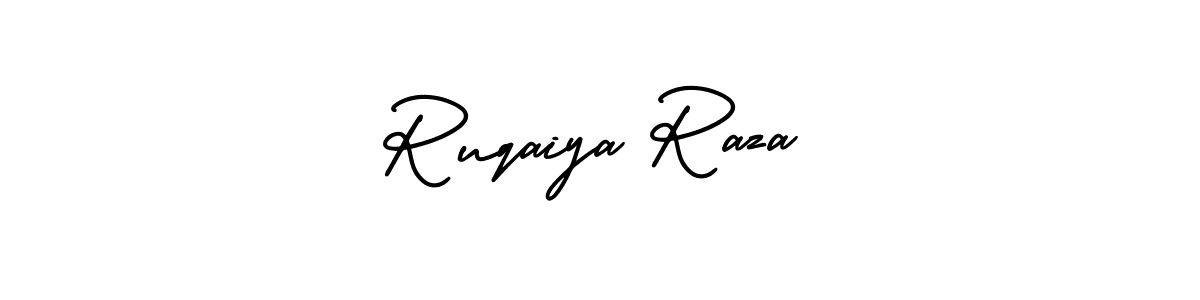 Ruqaiya Raza stylish signature style. Best Handwritten Sign (AmerikaSignatureDemo-Regular) for my name. Handwritten Signature Collection Ideas for my name Ruqaiya Raza. Ruqaiya Raza signature style 3 images and pictures png