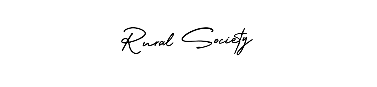 Use a signature maker to create a handwritten signature online. With this signature software, you can design (AmerikaSignatureDemo-Regular) your own signature for name Rural Society. Rural Society signature style 3 images and pictures png